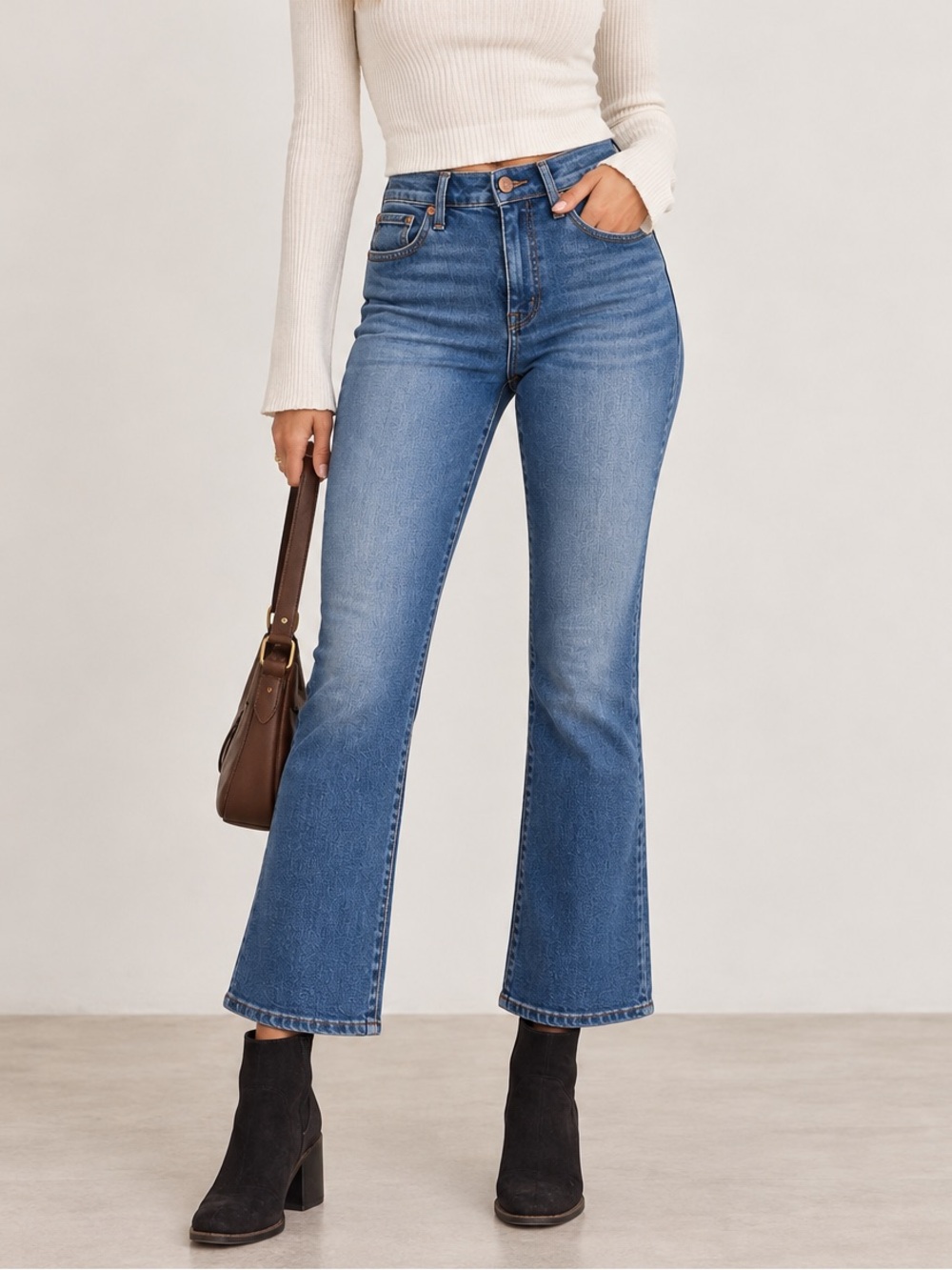 Madewell Mid-Rise Kickout Jeans
